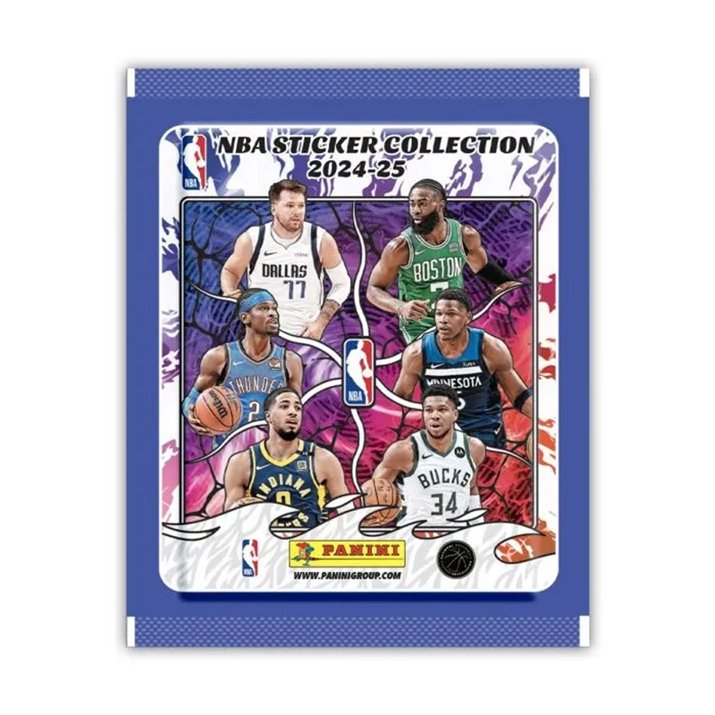 2024-25 Panini NBA Basketball Sticker Collection Box 50 Packs Doncic Curry Limited Card Fan Gift view 2