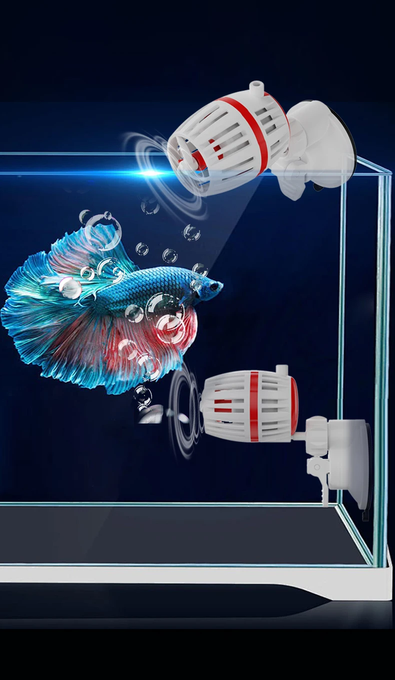 110V-240V fish tank wave pump bottom blow ultra-quiet small variable frequency circulation pump fecal blower sea tank flow pump