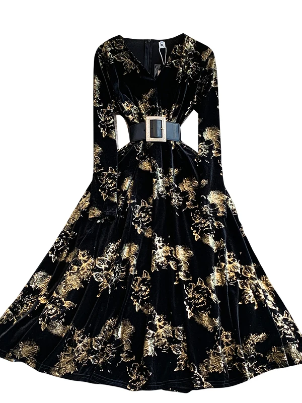 Velvet Long Dr With… - image