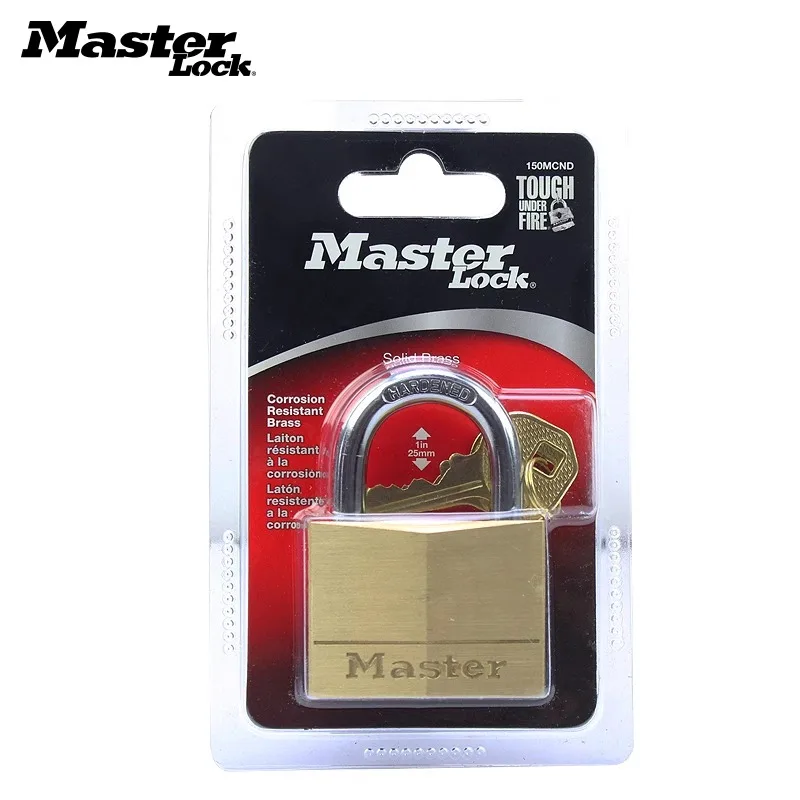 Latão sólido Master Lock para casa, cadeado, mesma flor, armazém, 150