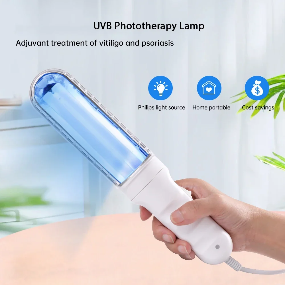 고품질 휴대용 UVB 램프 311nm UV 광선치료 필수 물리치료 장비 효과적인 치료용