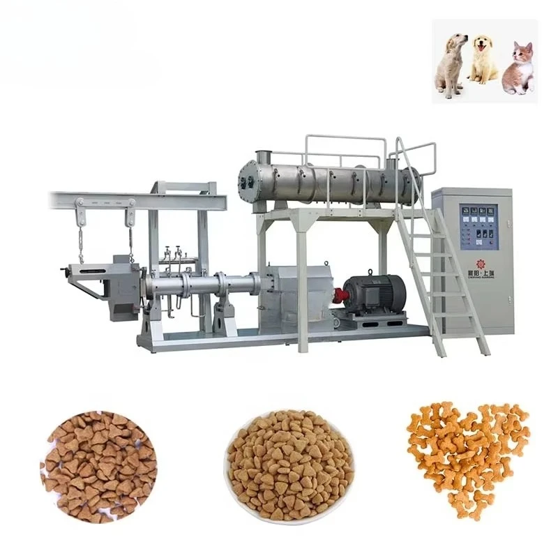 خط إنتاج آلة صنع أغذية الكلاب الأليفة ذات السعة الكبيرة الكاملة من الفولاذ المقاوم للصدأ توفر محرك بخاري صغير مضخة لولبية مزدوجة #5