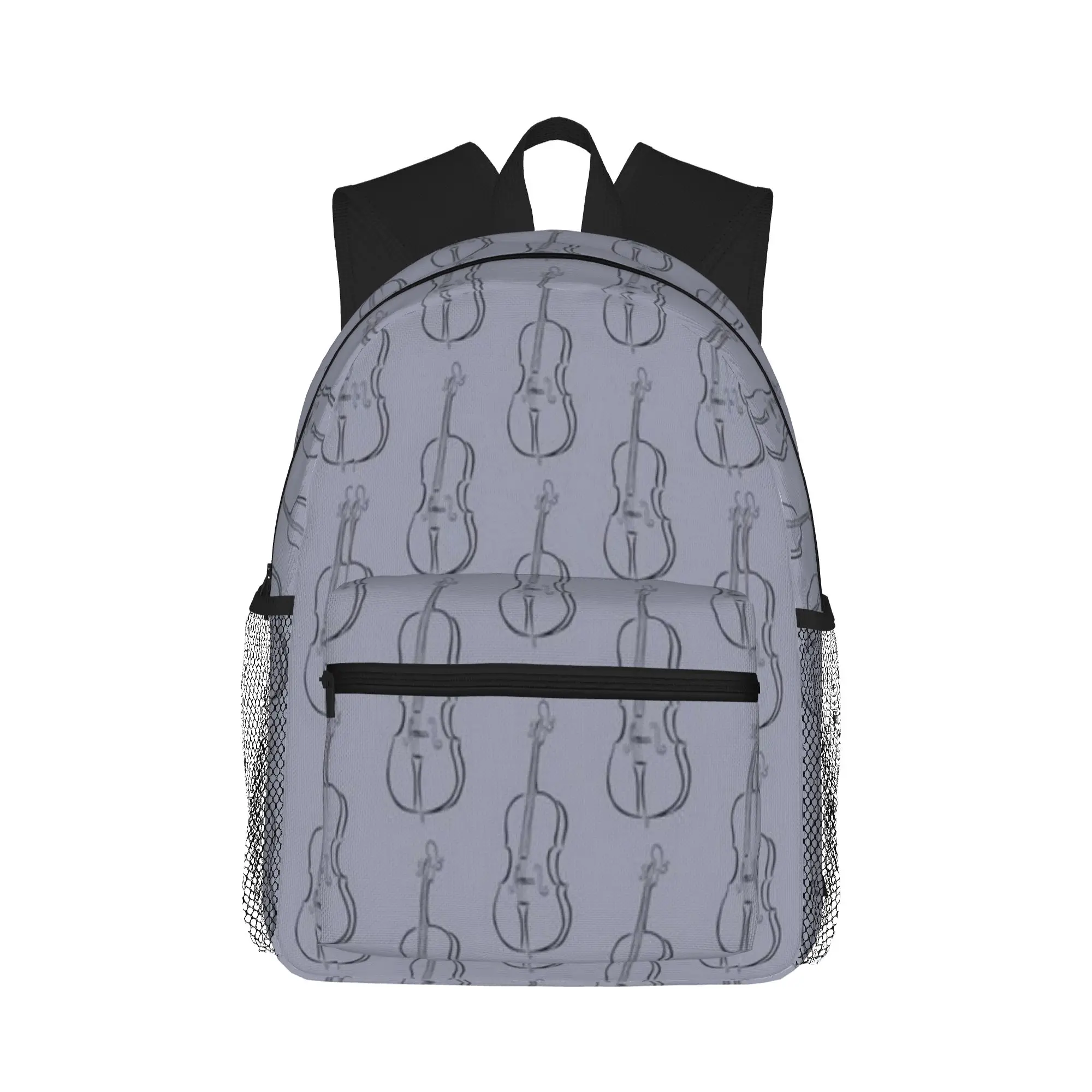 Lineart cello musical instrument  Casual Backpack for Students and Adults Men's backpack