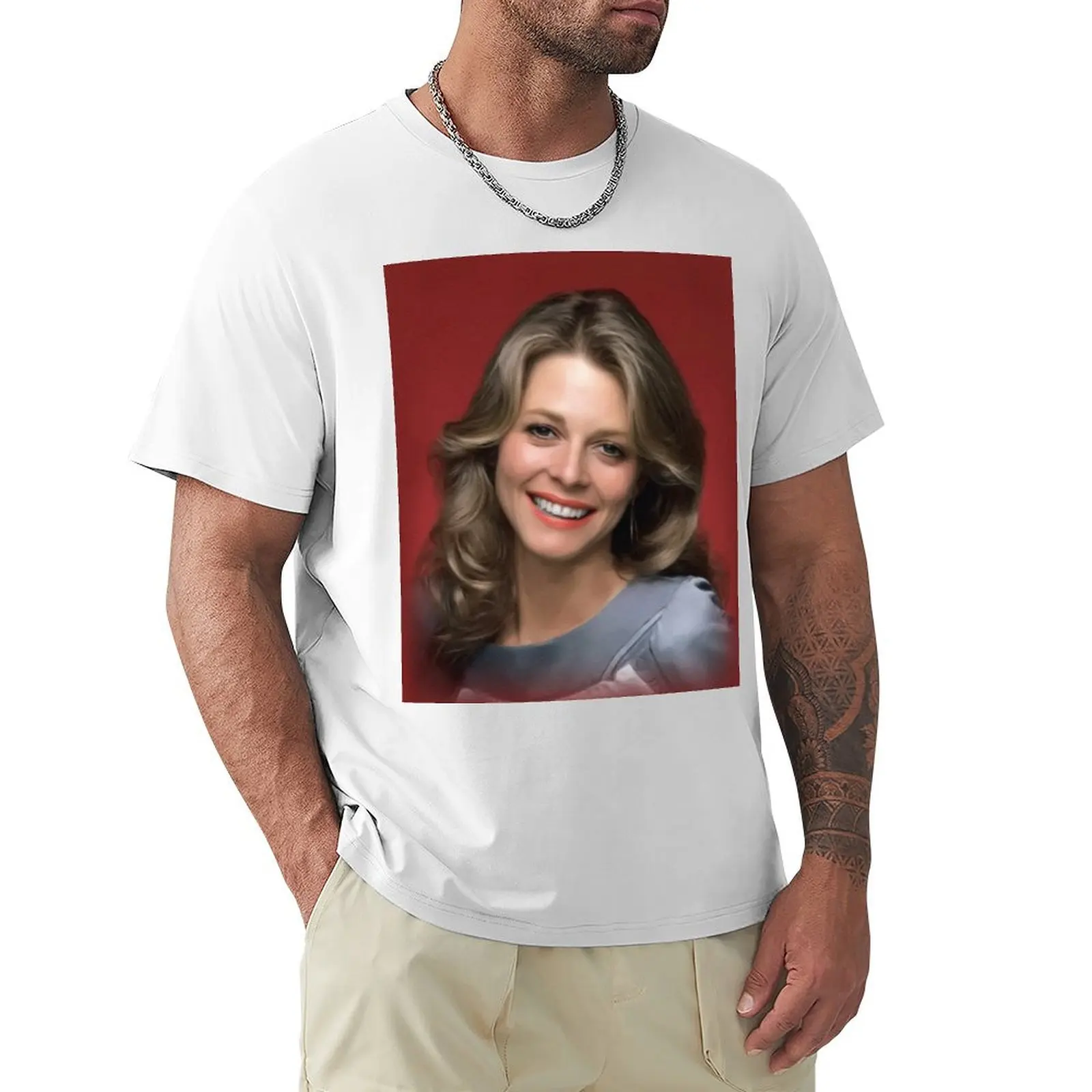 Lindsay Wagner, Actress T-Shirt aesthetic clothes anime clothes heavy weight t shirts for men