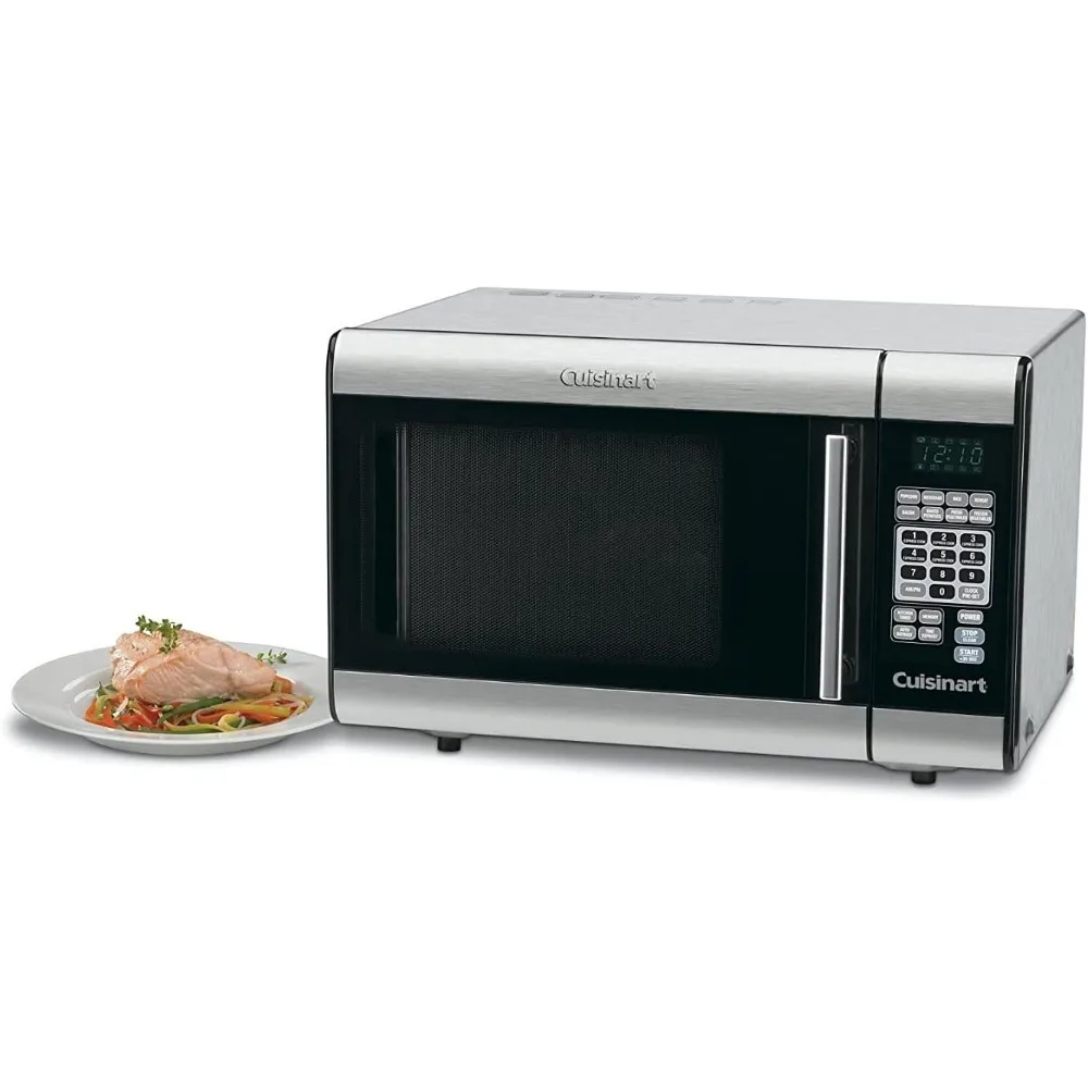 1-Cubic-Foot Stainless Steel Microwave Oven, Brushed Chrome