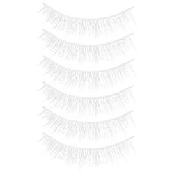 3 Pairs Fake Lashes White Short Natural Cross Stem False Eyelashes (pack of Pairs) Chemical Fiber