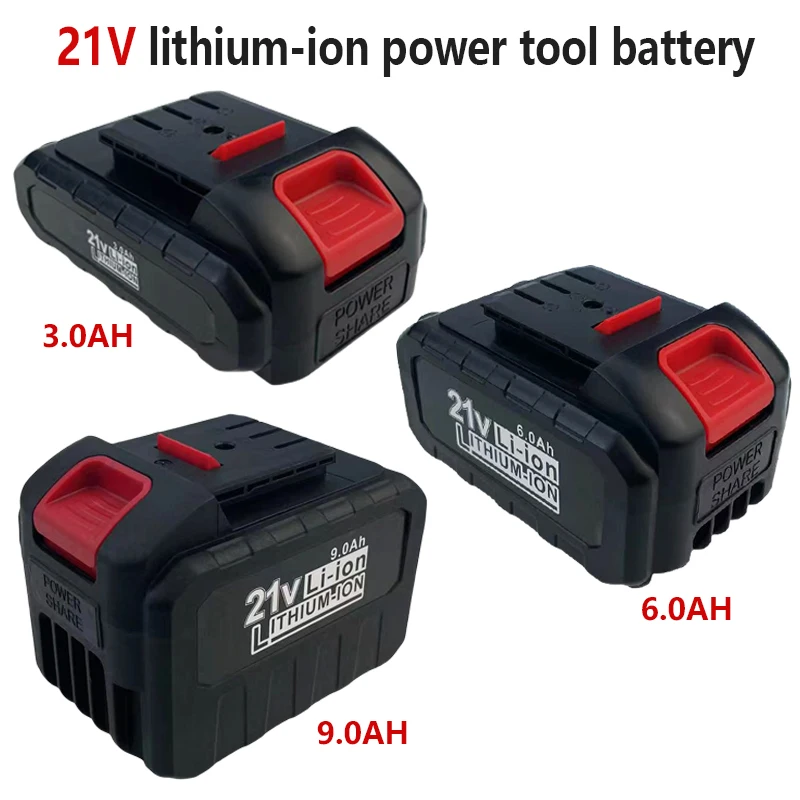 Lithium-ion 21V 3000/6000/9000mAh Rechargeable Power tool Battery Suitable for Dayi Cordless Electric Wrench Car impact wrench