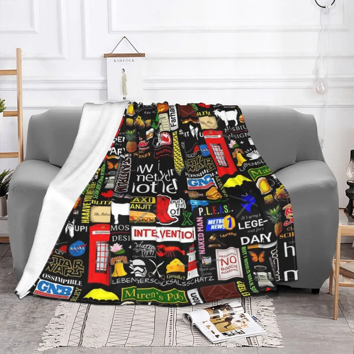 How I Met Your Mother Collage Plush Bed Blankets Winter Blankets Blankets And Throws Throw Blanket