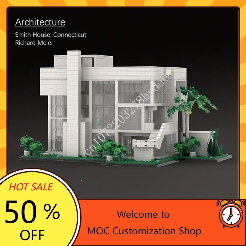 

2859 шт. Смит Дом Ричарда Мейер MOC Streetview головоломки творческое образование DIYA сборочный подарок на день рождения и Рождество для детей возраста