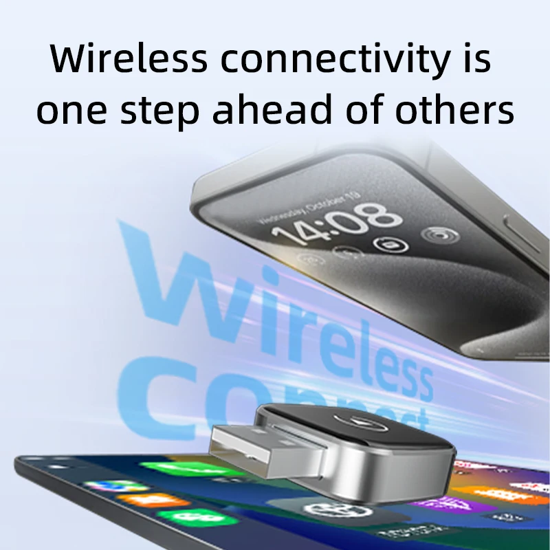 2 in 1 Wireless Carplay Adapter Android Auto Smart Dongle 2025 5G WIFI For iphone Android Phone For Volvo Benz Mg Kia Chery VW