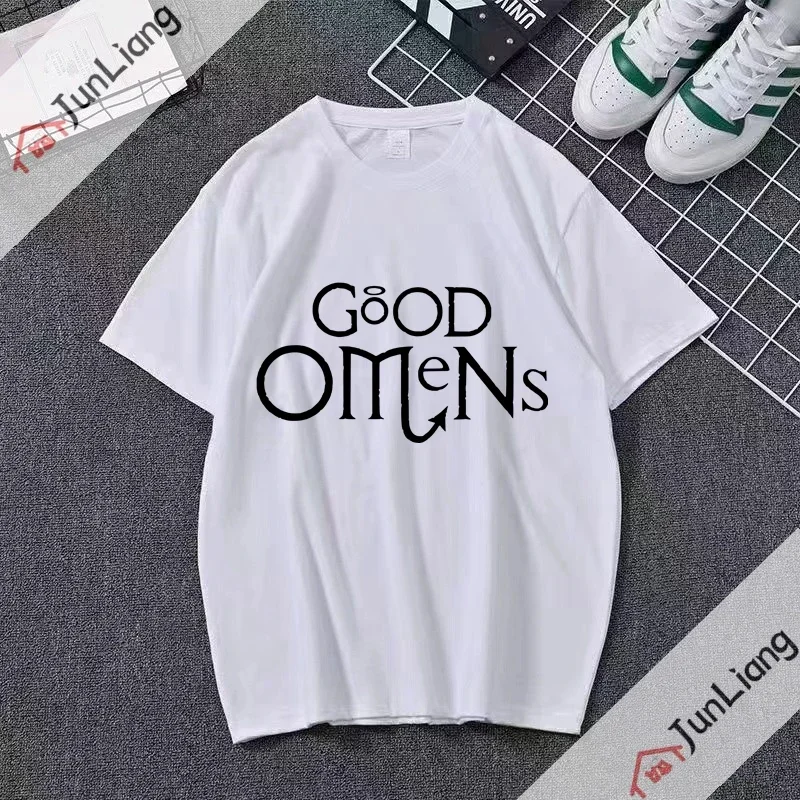 Good Omens - The TV Show Graphic Tee Tops Humor Funny Unisex Streetwear Clothes Camisetas Masculino Ropa De Mujer