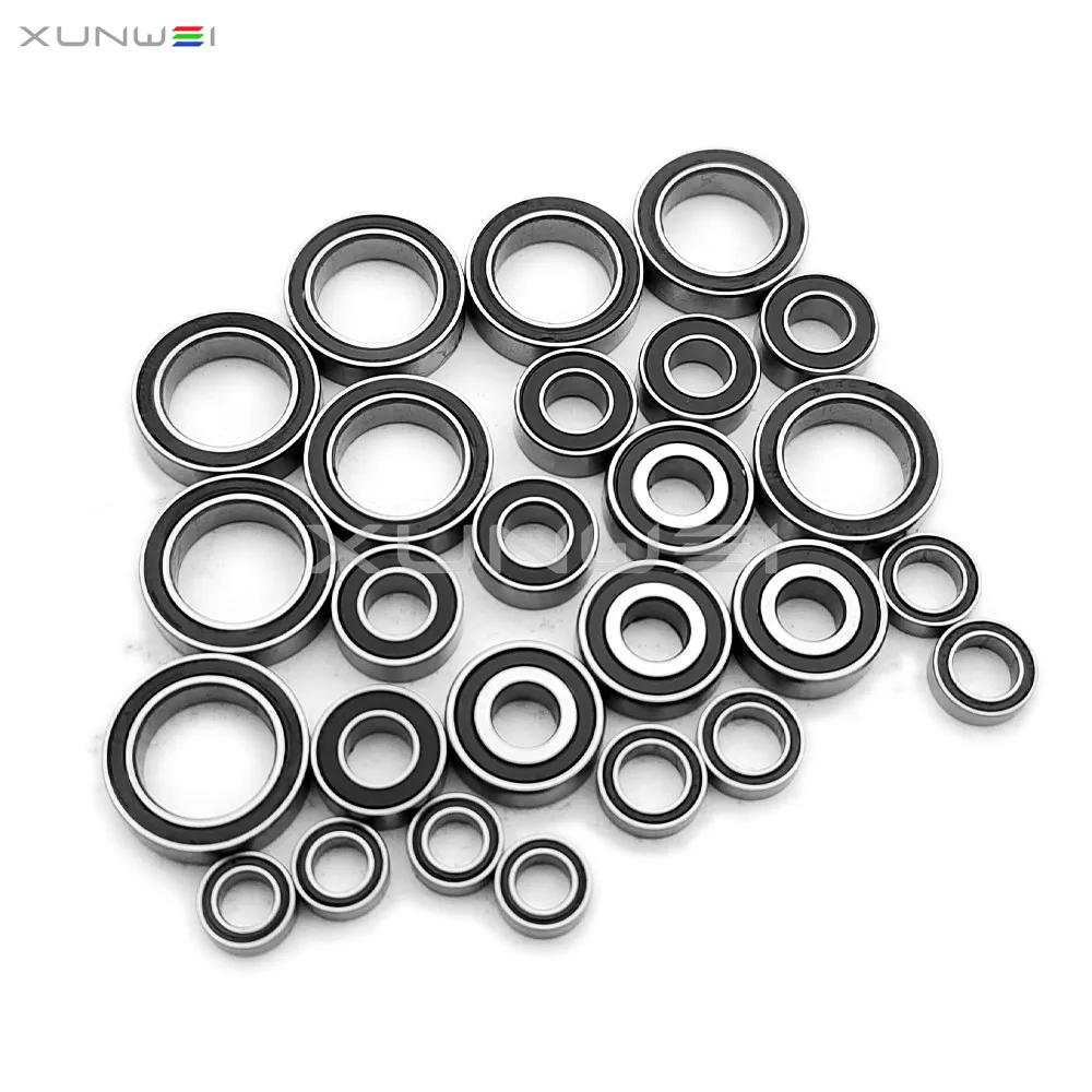 26pcs Complete Bearings Kit Chrome Steel for 1/10 Team Associated B74 B74.1 Team Kit Buggy Off-road RC Car