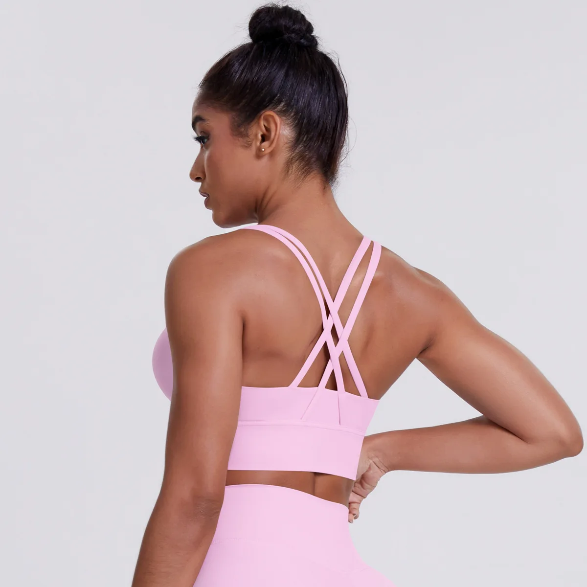 Women Back Cross Strap Sports Bra Tank Top Push Up Running Sexy Sport Bra Breathable Soft Fitness Underwear Women's Yoga Bra