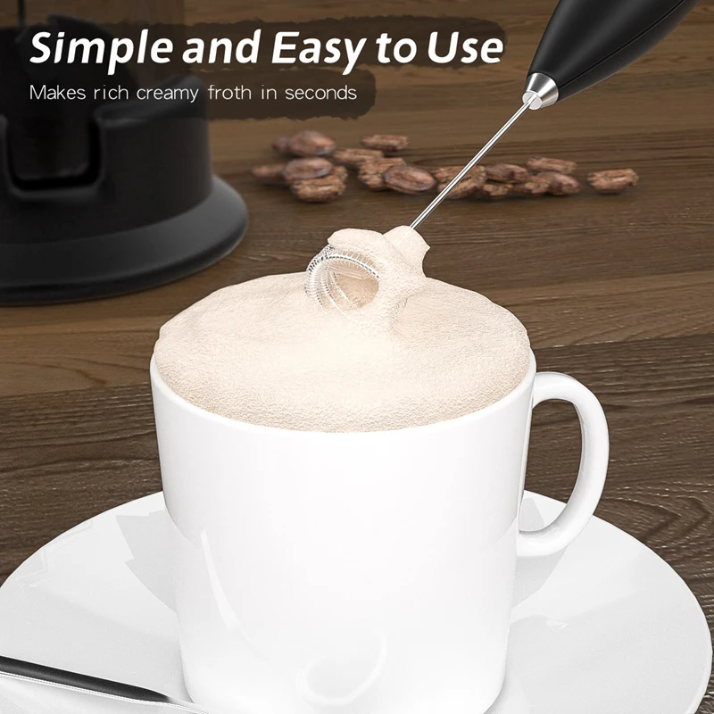 Handheld Milk Frother Egg Beater 19000 rpm High Speed ​​Electric Mixer Beverage Foam for Jam Cappuccino Egg Kitchen Tools
