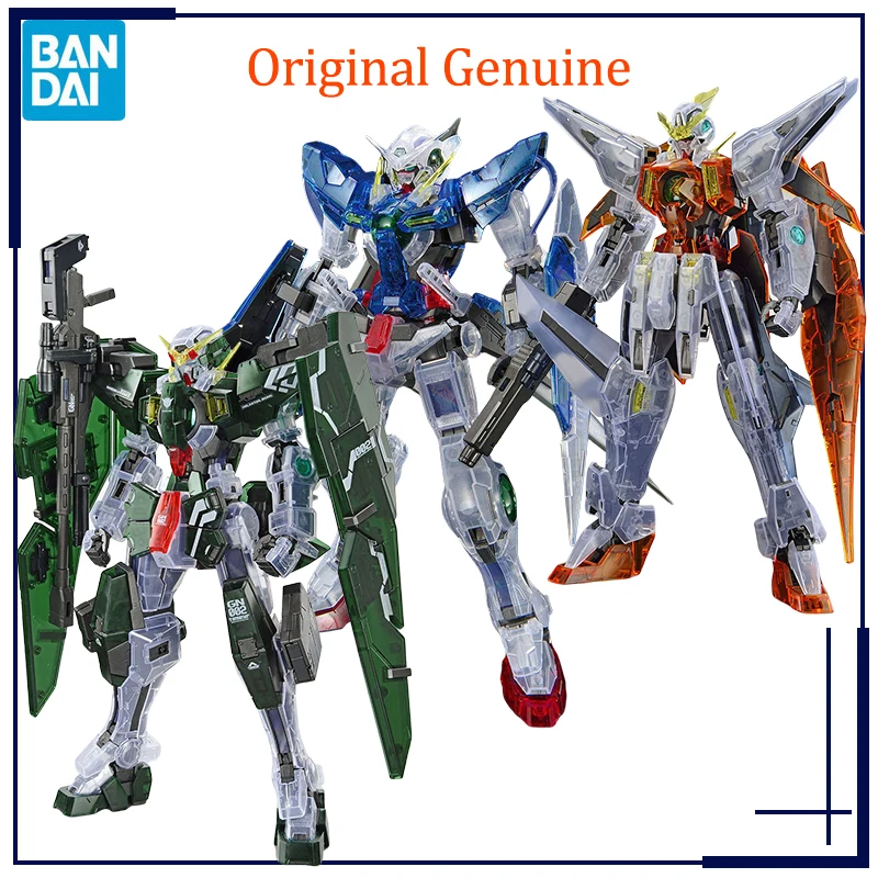 Original Genuine Bandai Anime THE GUNDAM BASE LIMITED GUNDAM EXIA KYRIOS DYNAMES [CLEAR COLOR] MG 1/100  Assembly Model Figure