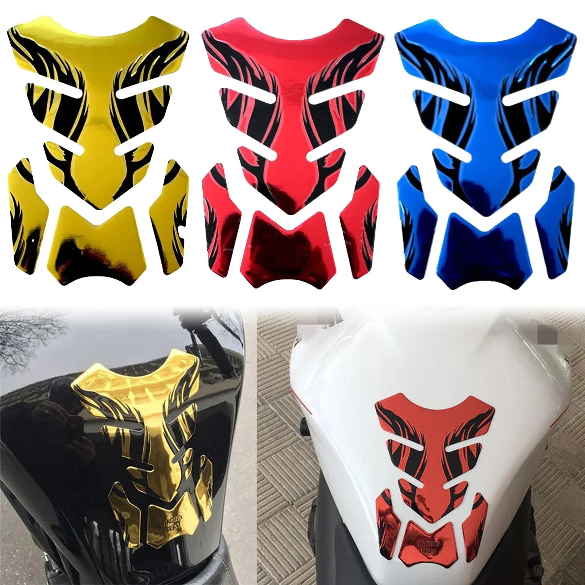 3D ยางนุ่มถังน้ำมันเชื้อเพลิงสติกเกอร์รถจักรยานยนต์อุปกรณ์เสริมสำหรับแอฟริกาทวิน 1100 CRF1100 NC750X CBF 600 CB 500X CB300F