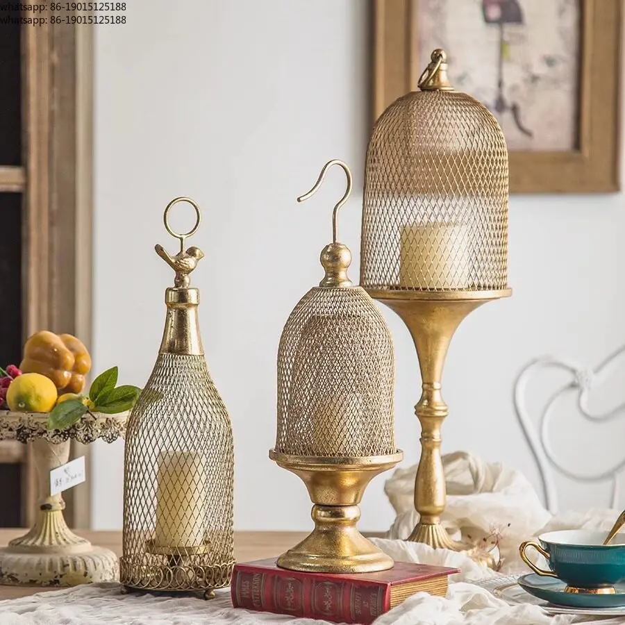 French foreign trade creative candlestick retro props romantic candlestick ornament bar decoration table American European table