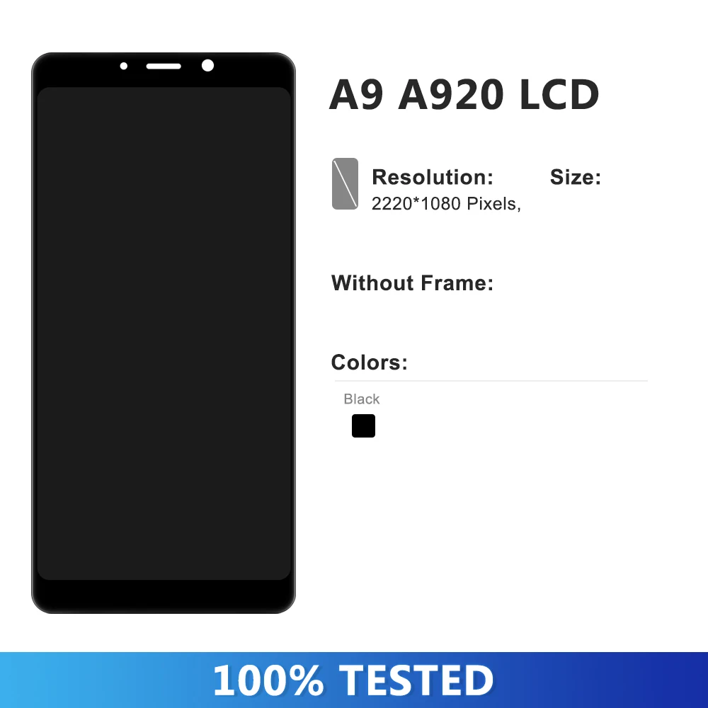 Oled Display Voor Samsung Galaxy A9 2018 A920 A920f Lcd-Scherm Touchscreen Digitizer Assemblage Voor Samsung A9 Star Pro Scherm