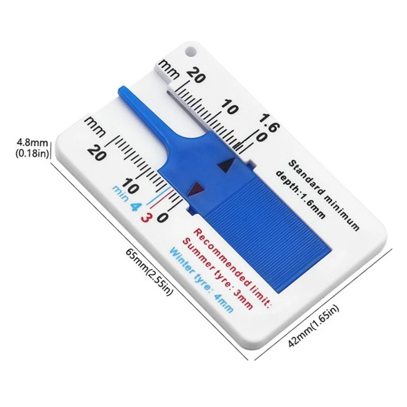 ยางรถความลึกความลึก Vernier Caliper ยางระบบตรวจสอบความหนาวัดอัตโนมัติยางความลึกเครื่องมือวัด Dropship