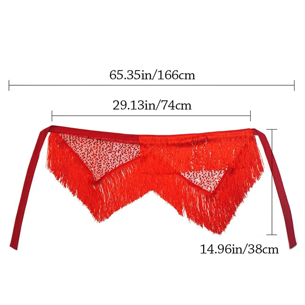 Fashion Tassel Belly Dance Hip Scarf Sequins Bohemian Women Belt Skirt Waist Chain Show Costumes