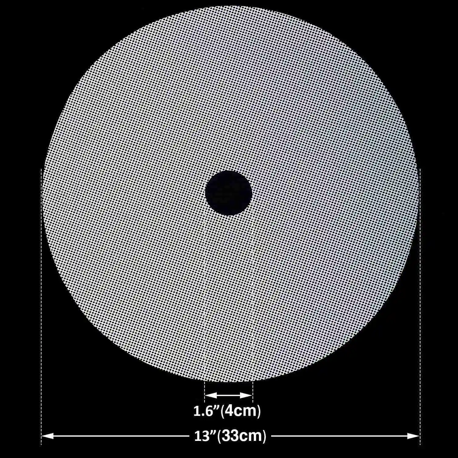 A20F-Round Silicone Dehydrator Sheet Non-Stick Food Dehydrator Pad Reusable Silicone Steamer Grid Baking Pad For Fruit Dryer