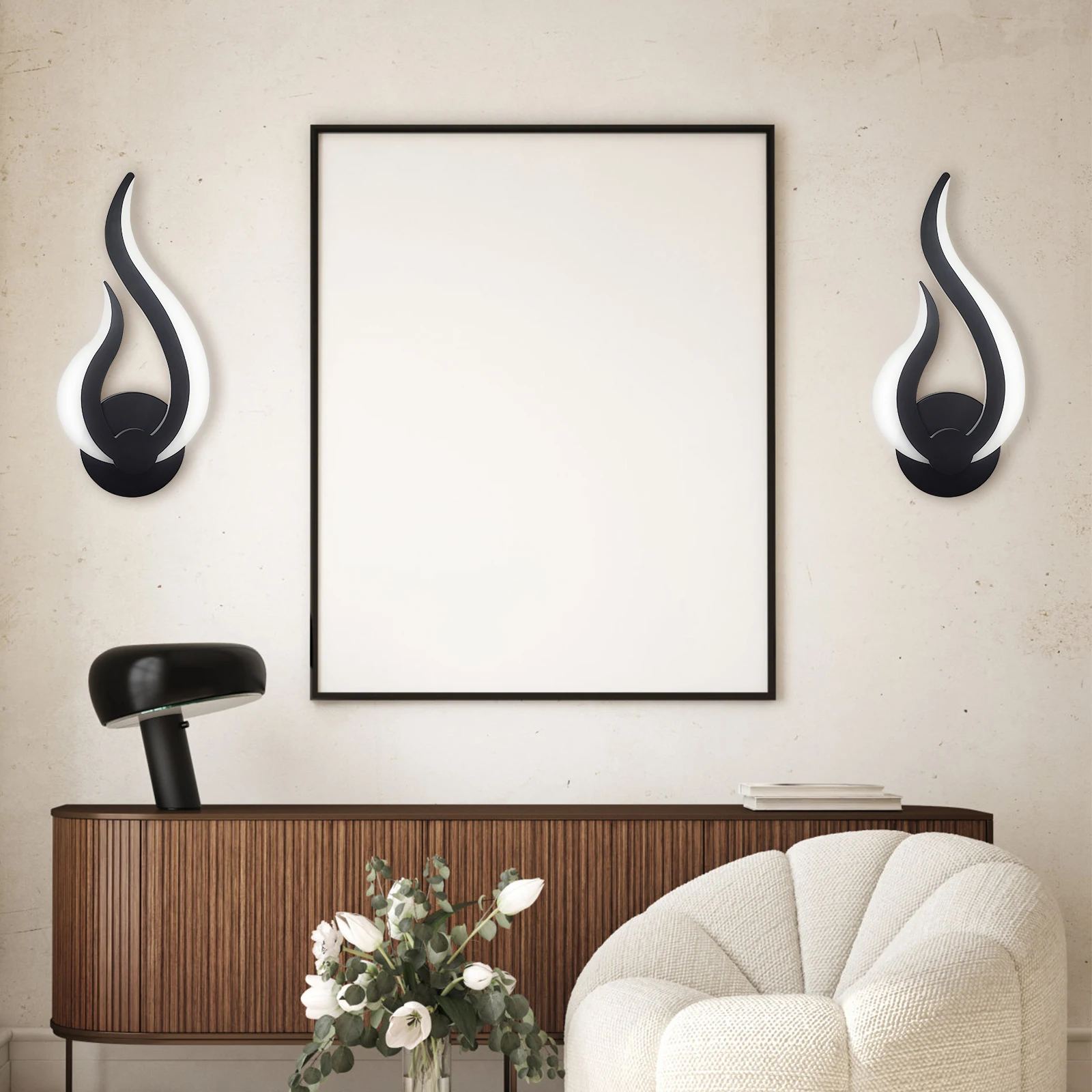 2Pack Plug In Moderne Schans Led Wandlamp 2 In 1 Up Down Lamp Binnenverlichting