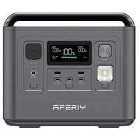 Aferiy P010 Portable Power Station 800W 512Wh Outdoor Generator 8 Outputs 1.5H Full Charge 3500+ Cycles Lifepo₄ Battery-Eu Plug