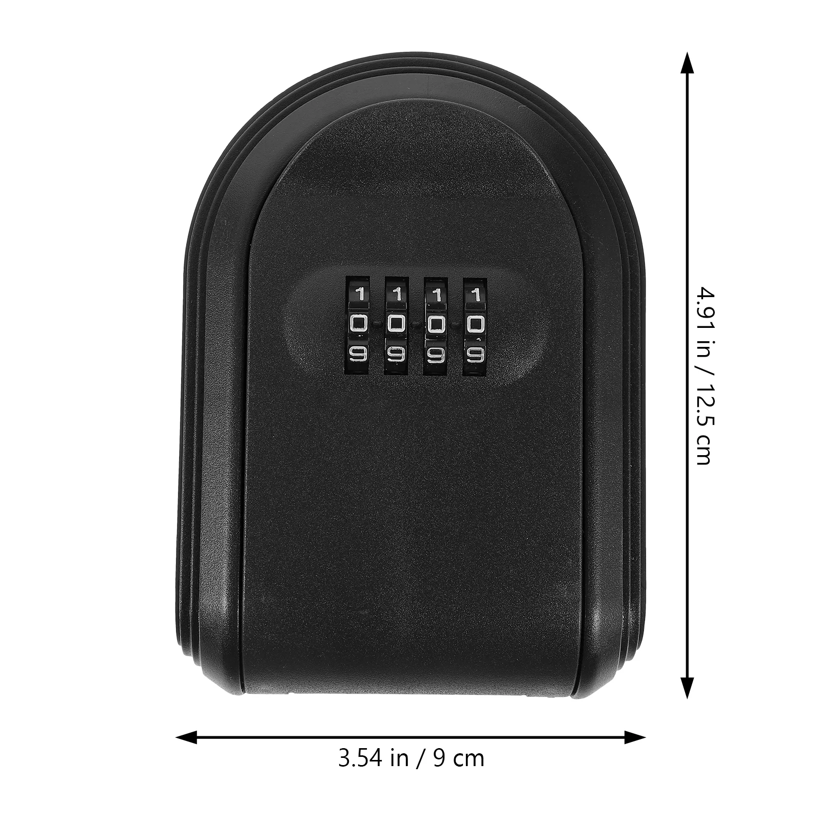 Lock Key Storage Box Wall Mount Outdoor Lock Box for House Keys Key Safe with Combination Lock 5 Key Capacity Wall Mounted Safe