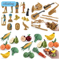 Montessori Building Model Enlightenment Education Musical Instrument Vegetable World Architecture Cognitive Landmark Great Gift