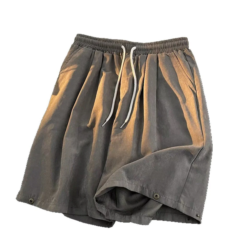 

Casual Outings Sporting Events Men Vintage Shorts Men Loose Straight Shorts Casual Shorts Loose Sports Shorts Knee Length Design