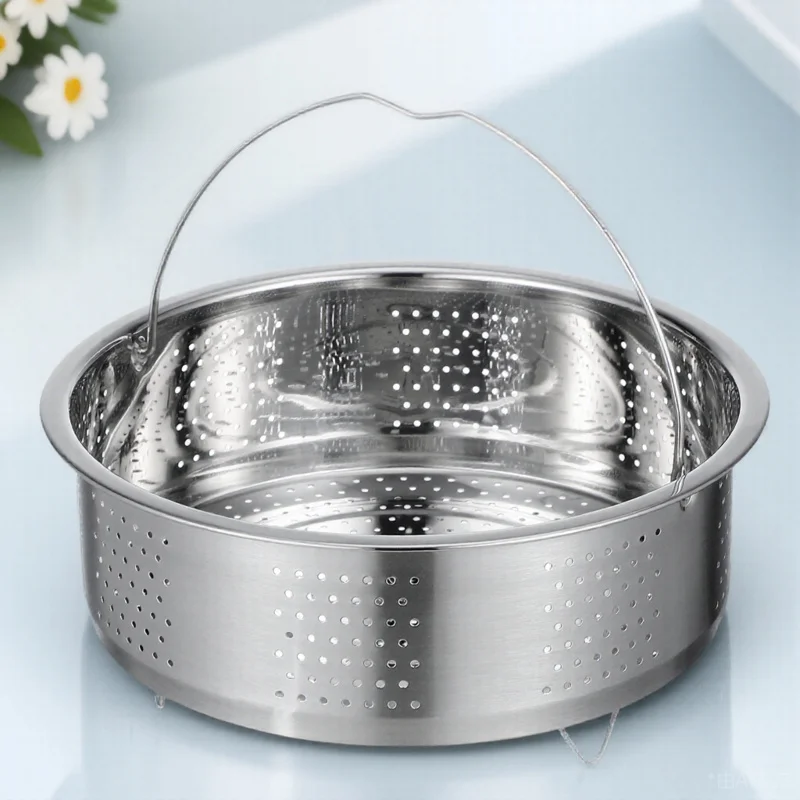 

Vegetable Steamer Basket Stainless Steel Food Steaming Rack for Dumplings Buns Seafood and Vegetables Steamer Holder