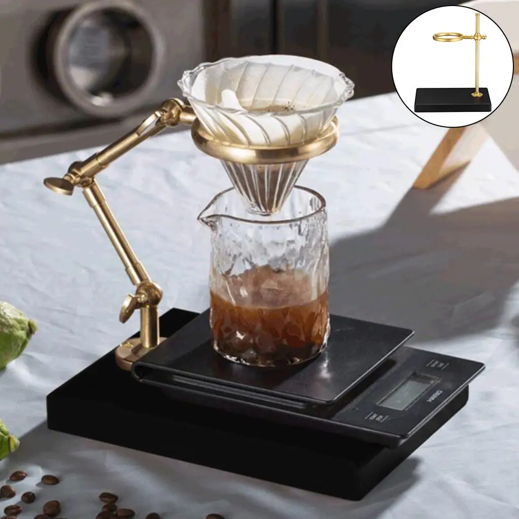 Copper Pour Over Coffee Dripper Stand Coffee Filter Rack Coffee Maker for Coffee