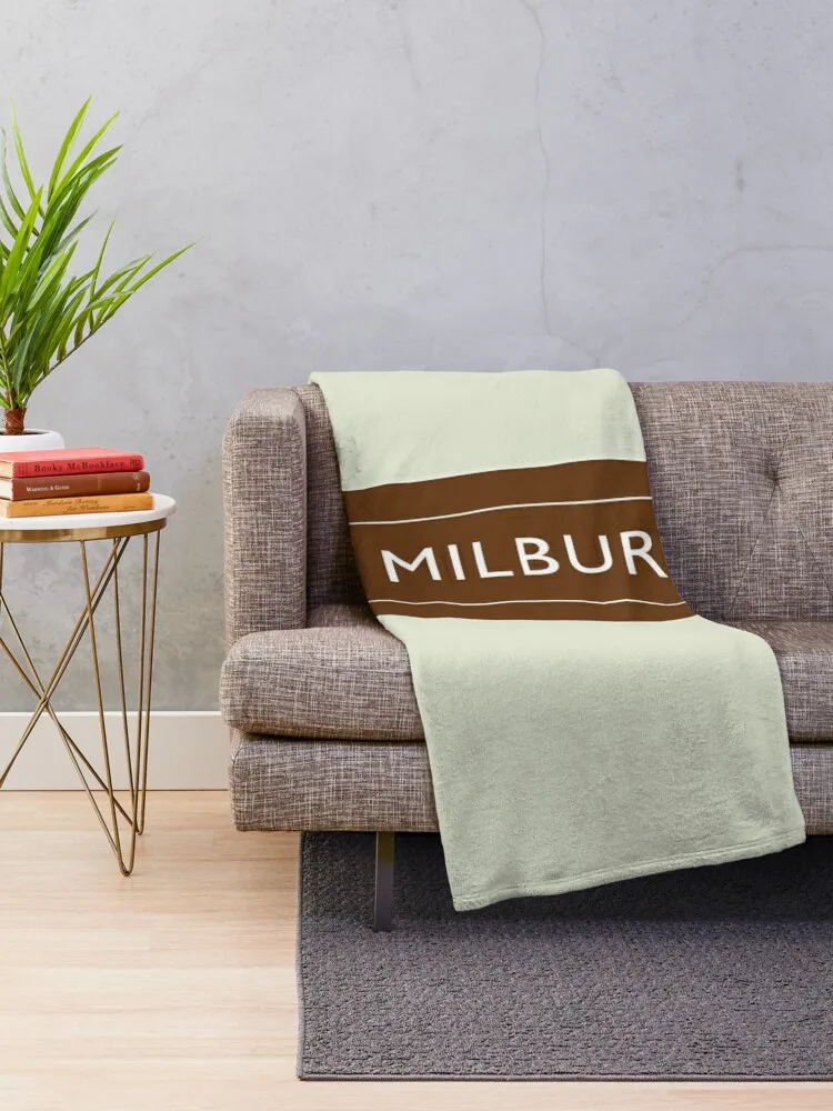 Milbury Railway Station Throw Blanket warm for winter Soft Beds Plush Blankets