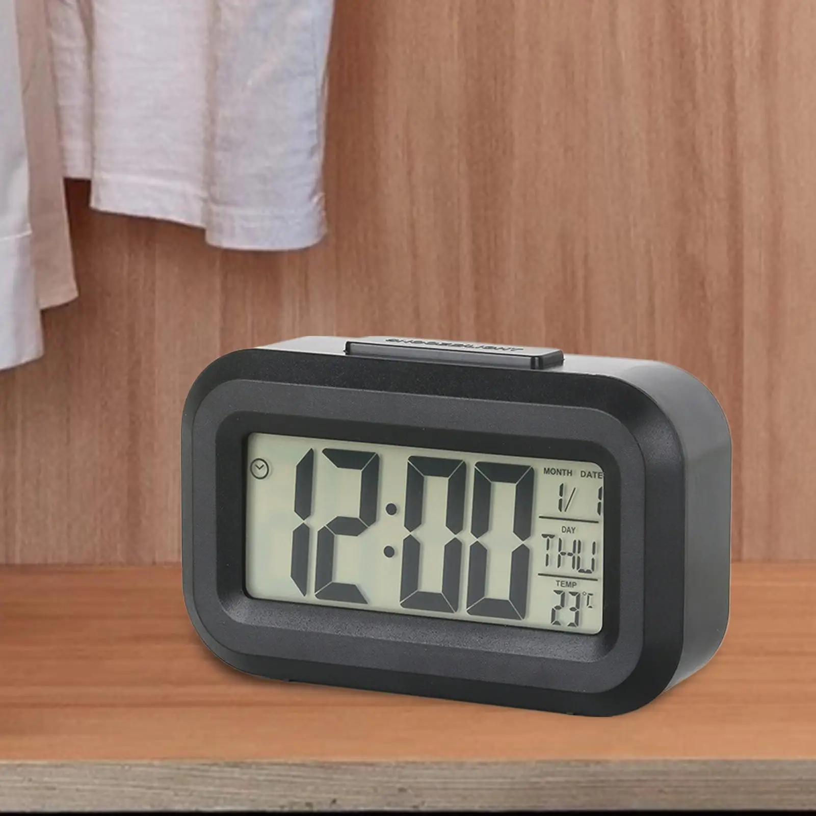 Electronic Clock Cute Cartoon Multifunction Full Color Display Alarm Clock LED Screen Desktop Electronic Alarm Clock