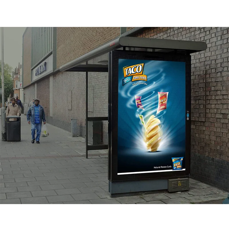 Commercial Outdoor Led Poster Floor Standing Digital Signage Vertical Video Display Kiosk Totem