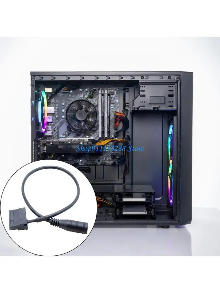 

G88D Универсальный 4-контактный кабель адаптера питания вентилятора Сверхмощные металлические контакты с длительным