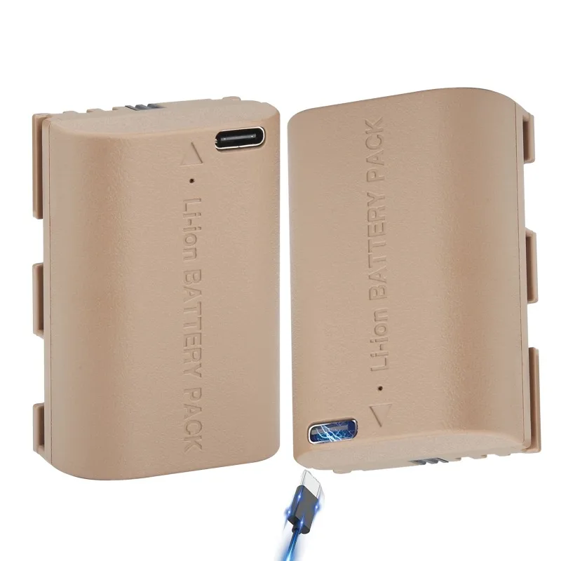 LP-E6NH Ersetzen Sie den LP-E6N LP-E6 Akku durch Typ-C-Eingang für Canon EOS R R5 R6 60D 70D 80D 90D 5D IV 5DS R 7D Mark Kamera