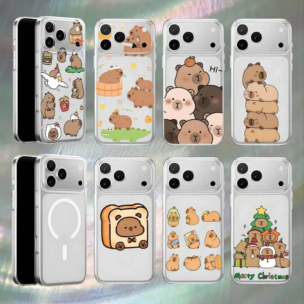 

C-Conan Gray Wishbone Transparent White Phone Case For iPhone 17,16,15,14,13,12,11,Pro,Max,Plus Magnetic Wireless Charging