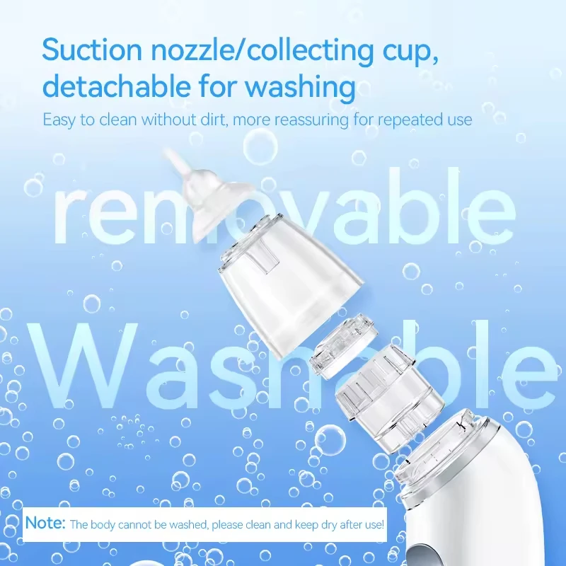 Household food grade silicone, baby nose cleaner, electric nose rinser and aspirator