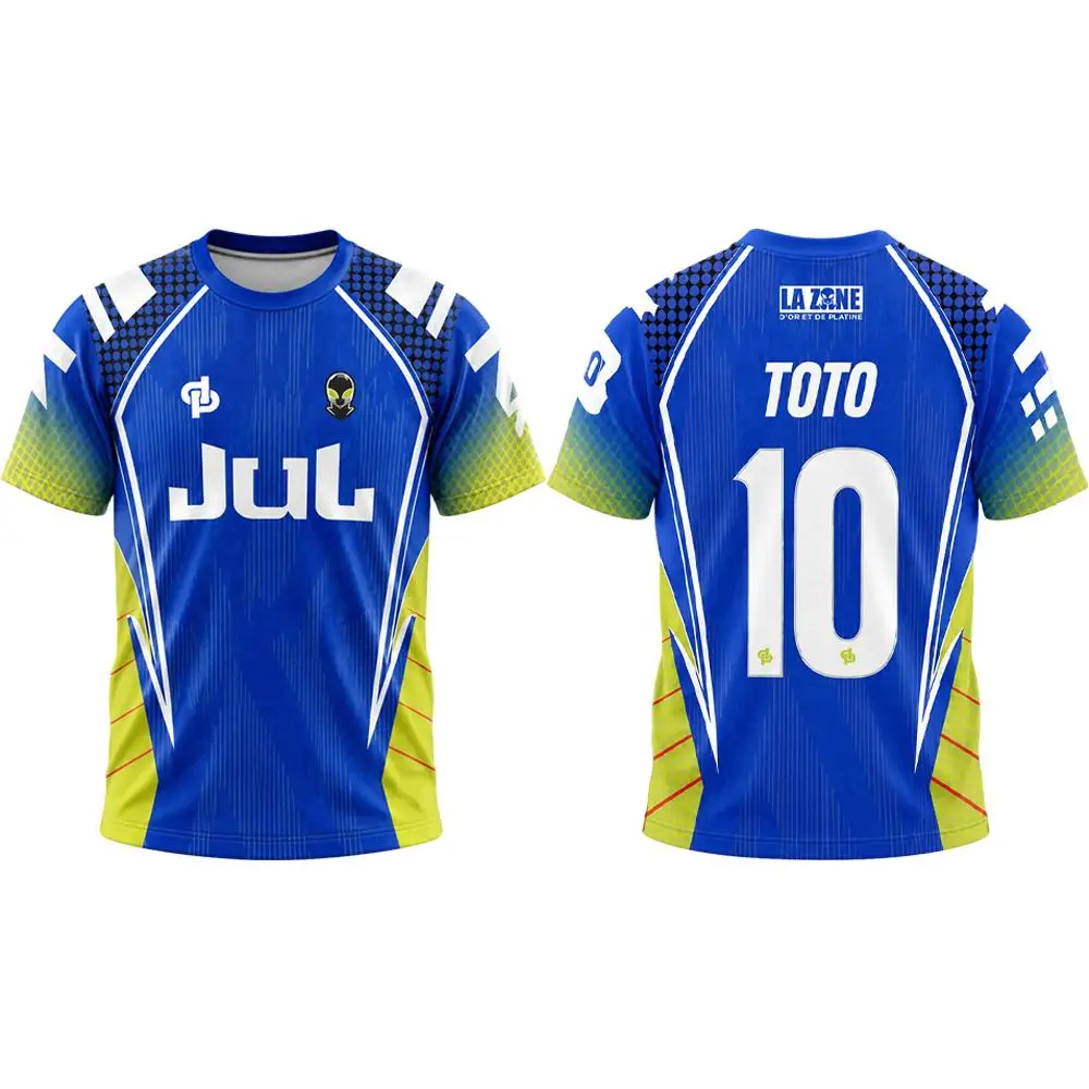 2026 New JUL TOTO 10 3D Print Jersey Summer Outdoor Breathable Soccer Training T-Shirt Men's And Women's Crew Neck Sports Tee