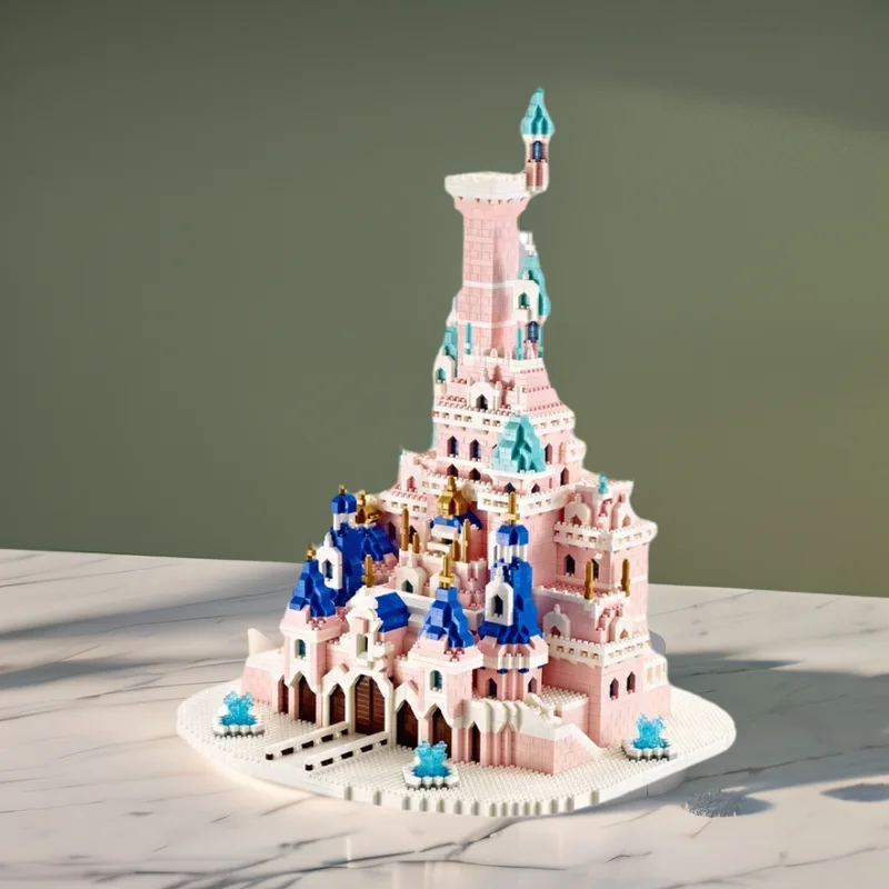 Wltoys YZ078 Сказочный Волшебный Замок Кирпичи Игрушки Розовый Микро Блок Сборка Строительная Модель DIY Набор Строительных Блоков Подарок Для Девочек
