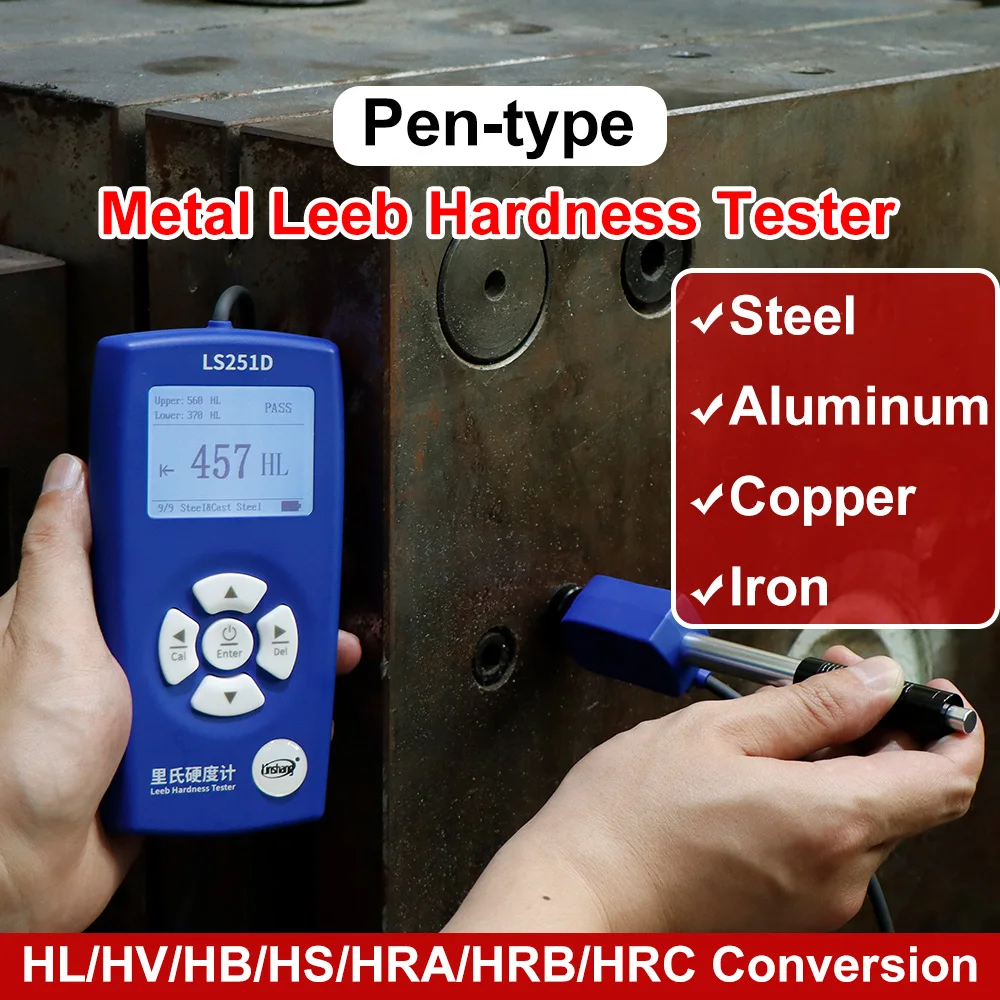 Leeb Hardness Tester Professional Digital Durometer Portable Hardness Testers for Metal Steel HLD LS251D