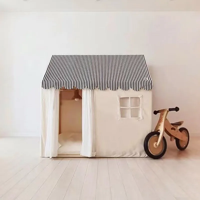 Kindertent Indoor Nordic Grid Game House Home Kleuterschool Ouder-kind Kamer Jongens en meisjes Klein huis Speelgoedhuis