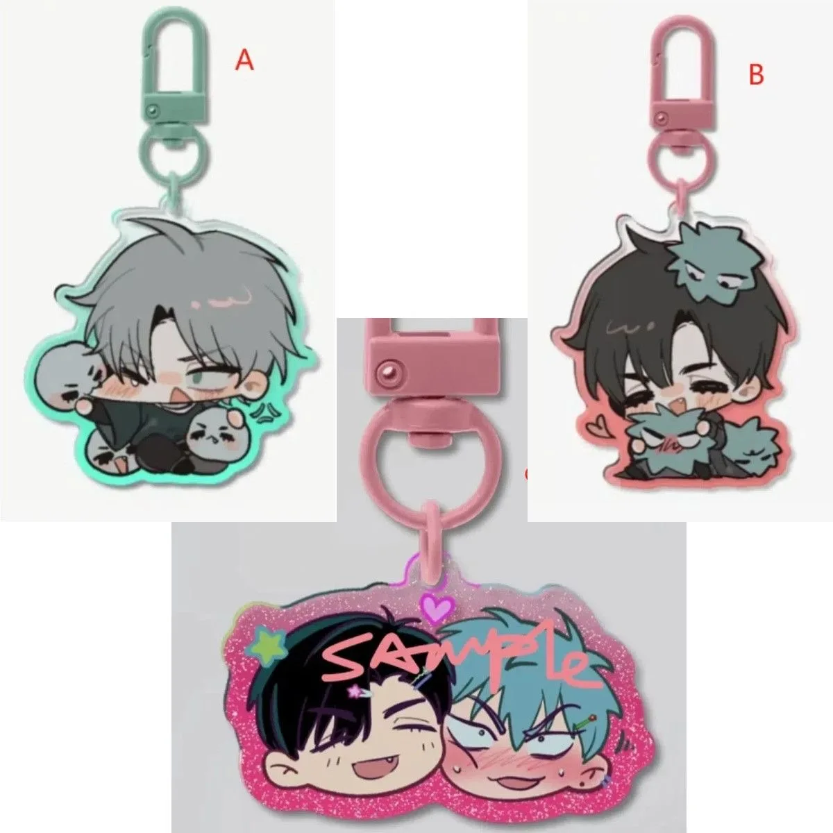 외계인 무대 야생 개 열쇠고리 아쿠타가와 료노스케 나카지마 던 란포 아크릴 애니메이션 백팩 펜던트