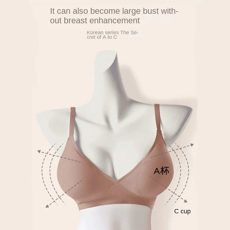 

Outward Enlarged Bra, Small Chest Gathered, Thickened Flat Chest, Special Large, Thin, Traceless Beauty Bra, Thin Style, Summer