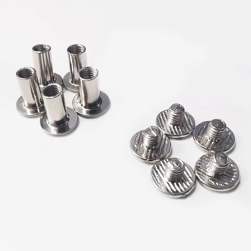 10pcs Metal Binding Chicago Screws Nails Long Studs Rivets For Photo Album Desk calendar menu Leather Craft Belt Wallet Fastener