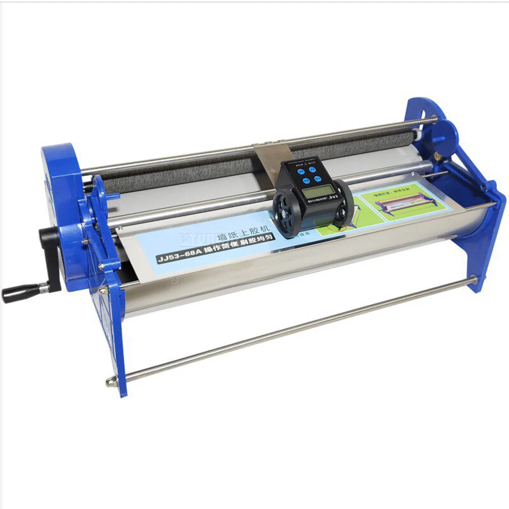 Wallpaper Adhesive Coating Machine, Hand-crank Wallpaper Pasting Machine, Manual 53cm Wallpaper Glue Machine