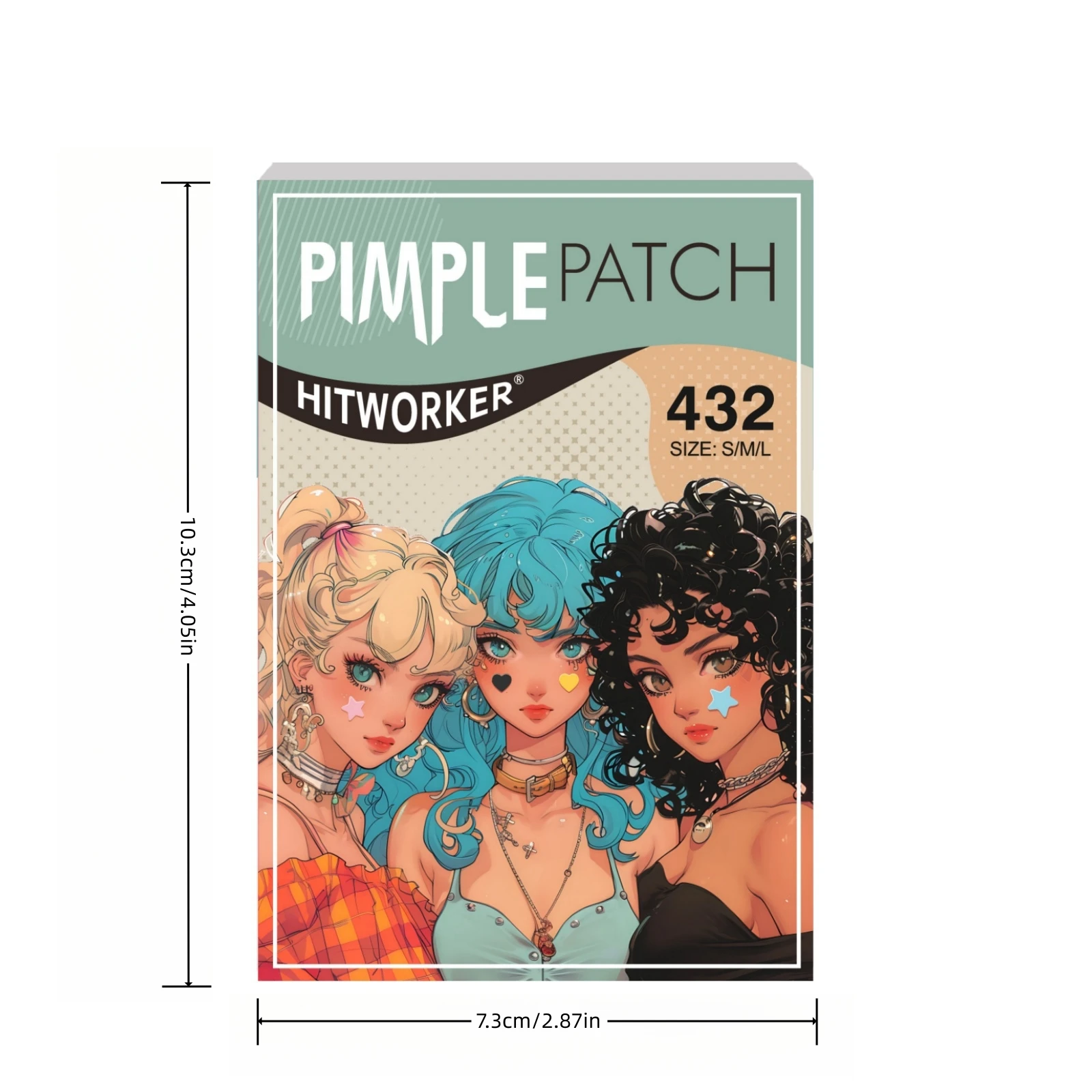 432-Piece Hydrocolloid Pimple Patches Star & Heart Combo Pack Specially Formulated for Acne Treatment