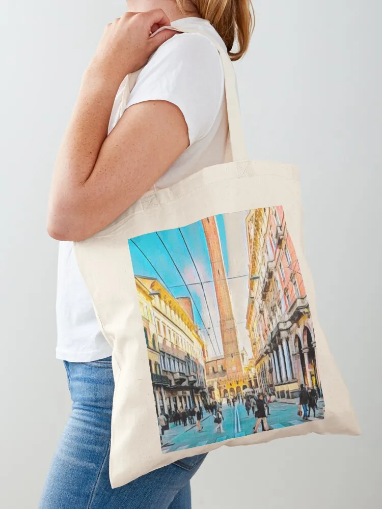 Bologna Streets Tote Bag Women bags Big bag Canvas Tote Bag