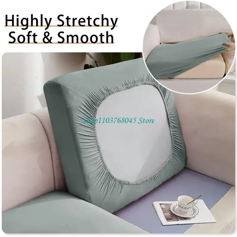 R53F Anthracites Sofa Cushions Cover From Milk Silk Fabric for Modern Interiors
